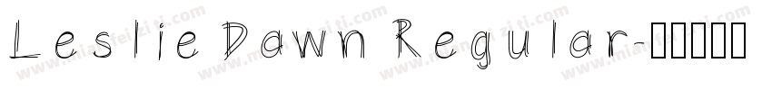Leslie Dawn Regular字体转换